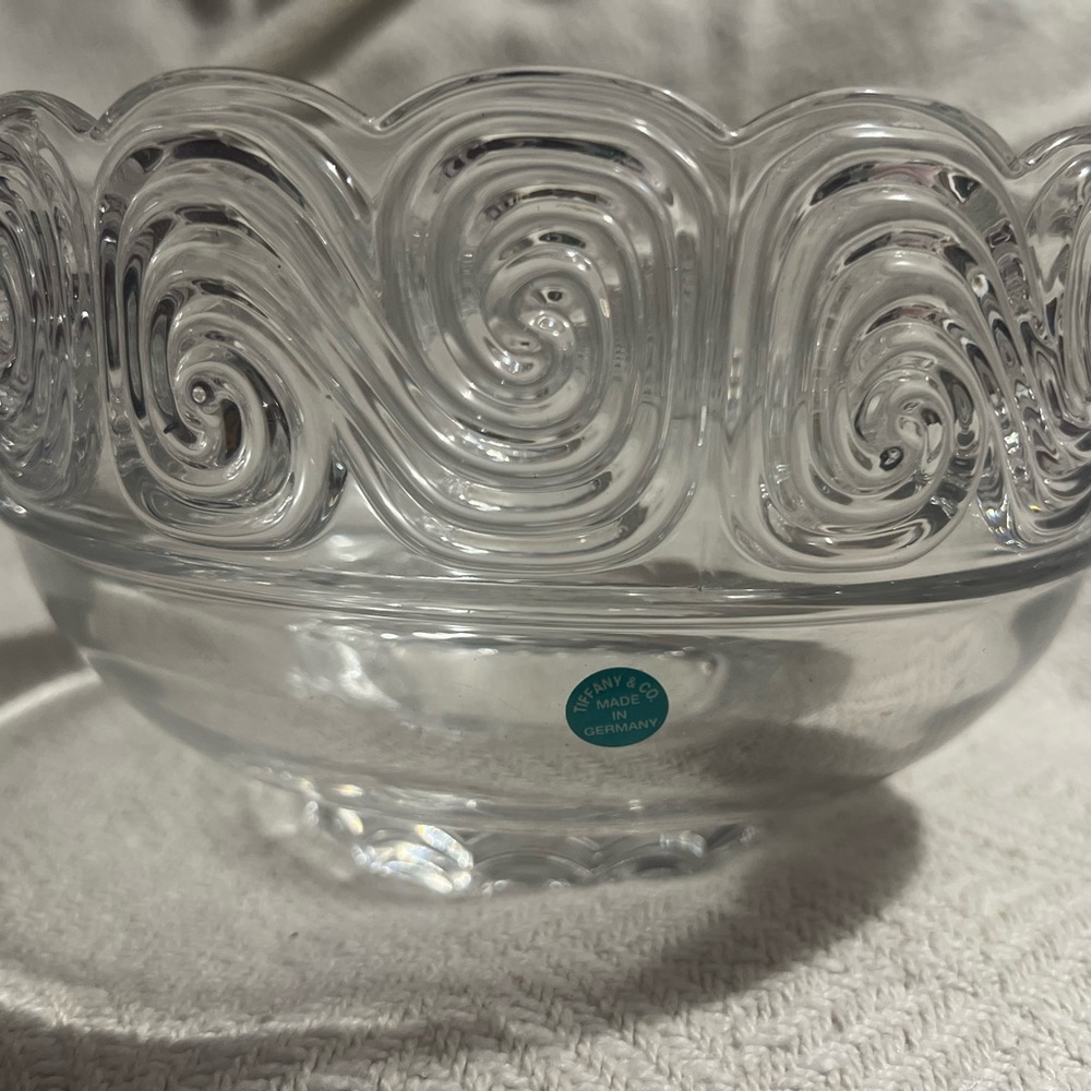 Tiffany crystal bowl